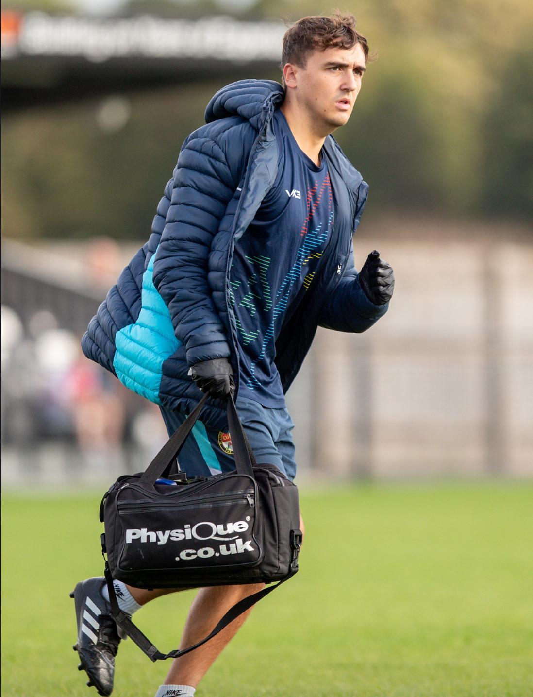 Pitchside with kit bag